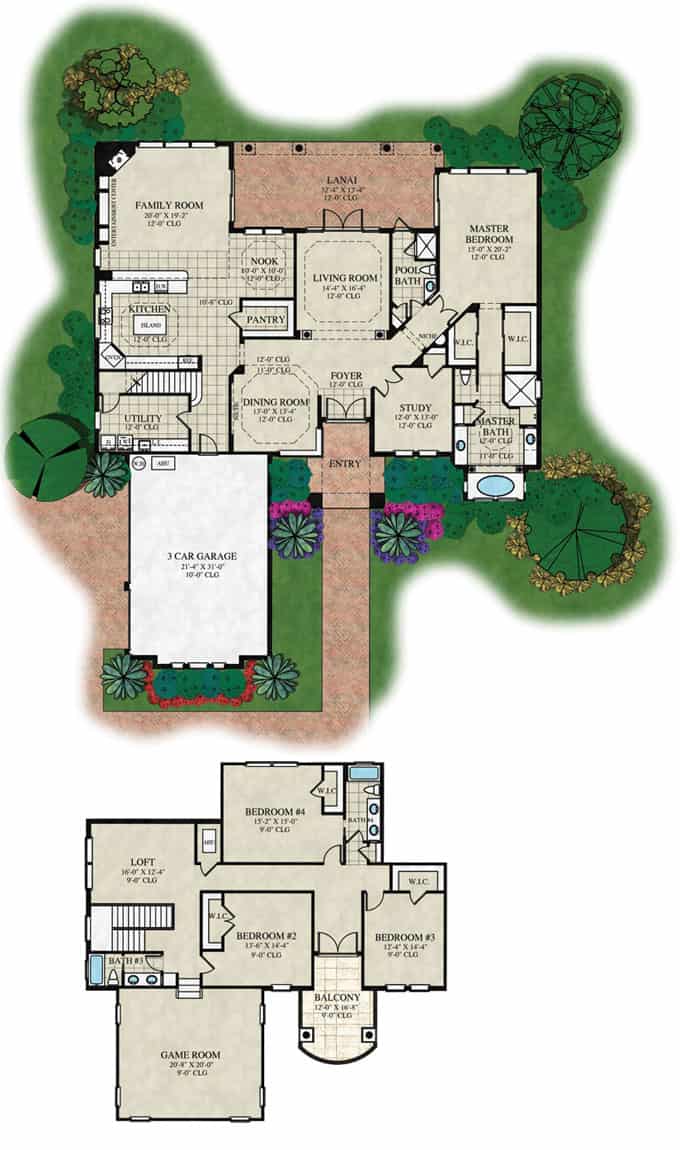 Deauville Floor Plan - Luxury Home by ABD Development