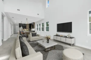 Living Area (virtually staged) - Spec Home in Davenport Florida