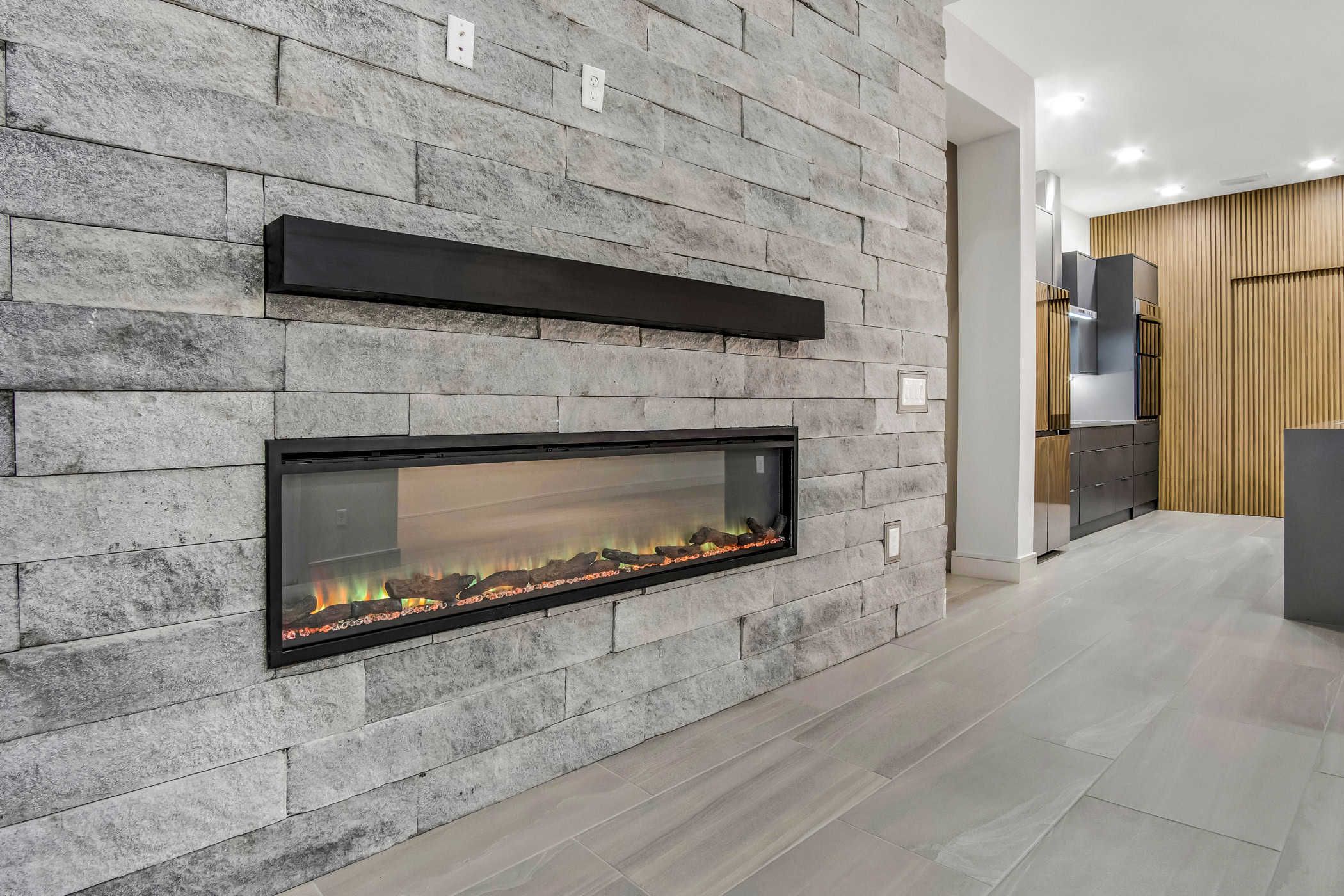 Fireplace - contemporary luxury home by ABD Development